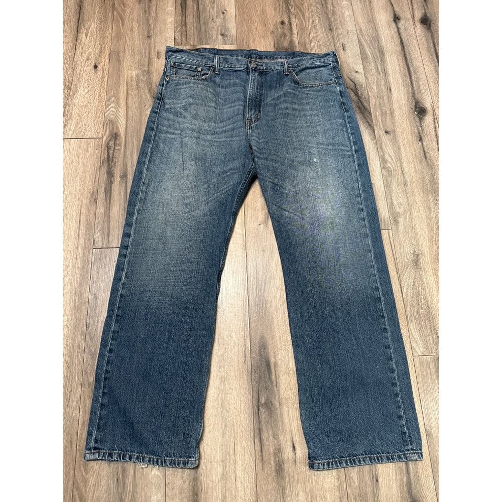 Levis 569 Mens Loose Straight Fit Jeans W38 L34 Blue Denim